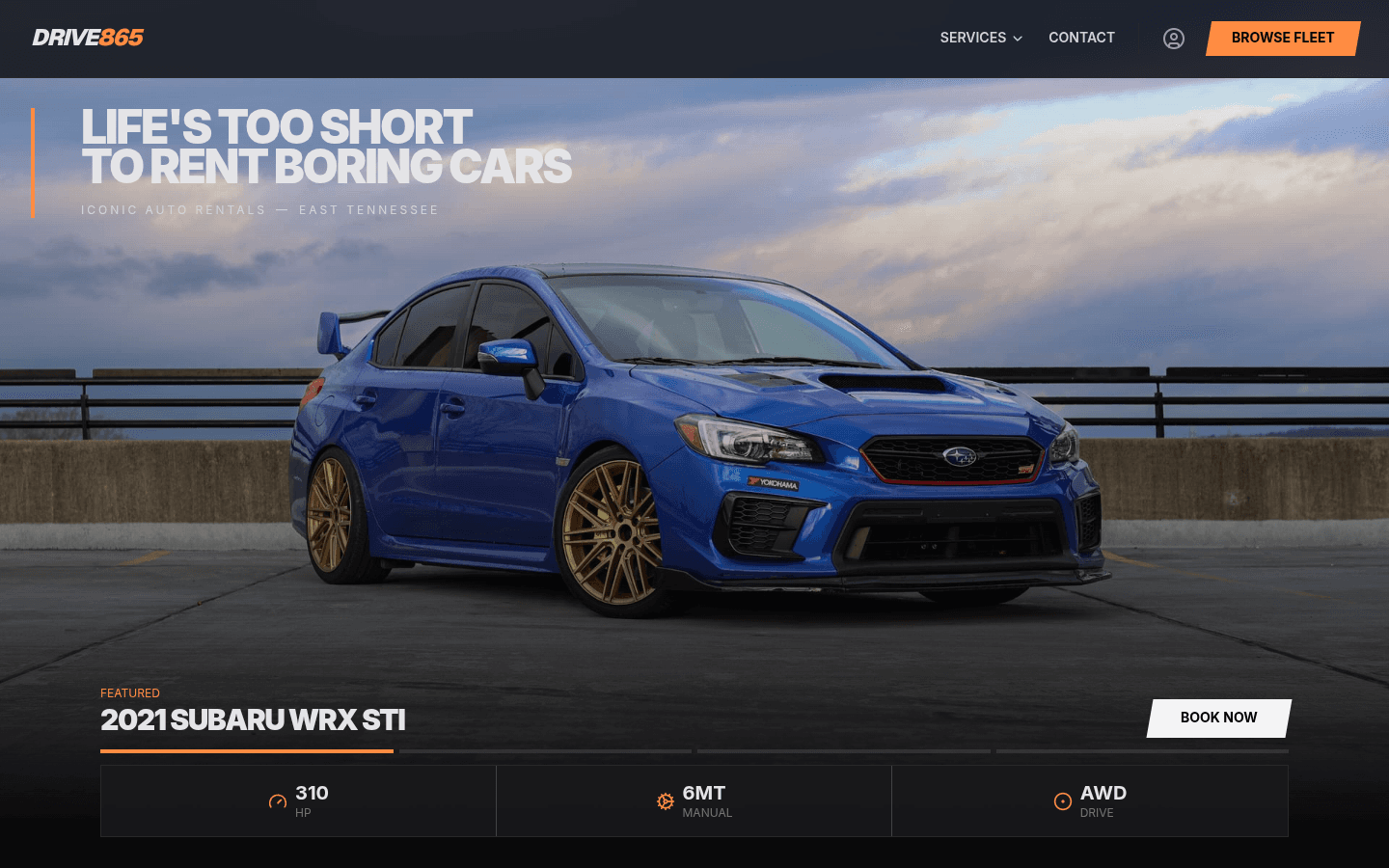 Drive865 website screenshot